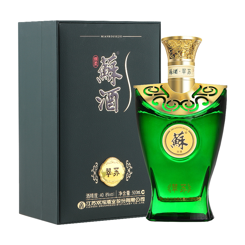 双沟 绵柔苏酒 40.8度浓香型白酒 整箱500ml*4瓶 晶彩苏